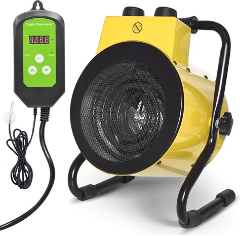 Electric Greenhouse Heater With Digital Thermostat For Grow Tent