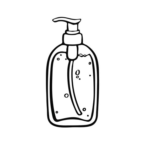 bottle liquid soap bottle, personal hygiene illustration, 42716510 ...