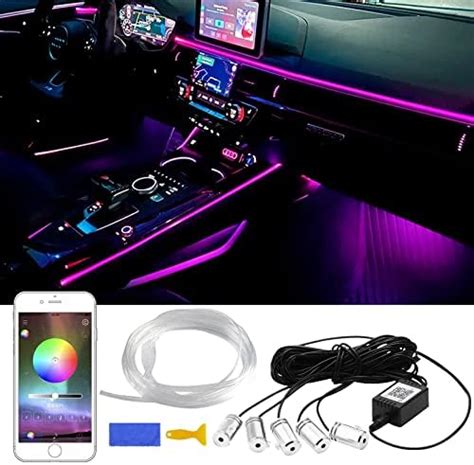 Car LED Interior Strip Light 5 In 1 16 Million Colors With 236 Inches