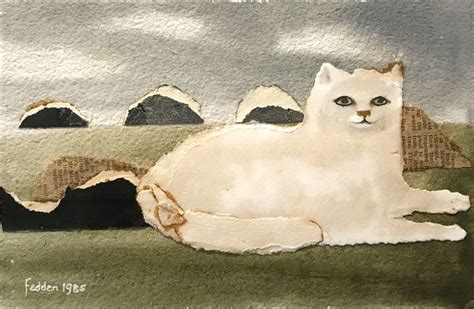 Mary Fedden Collage Of A Cat