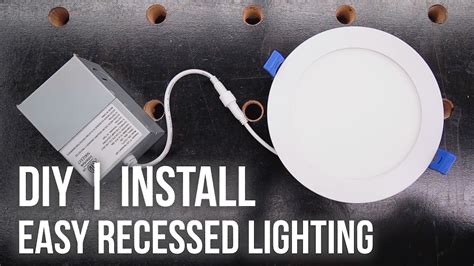 How To Install Recessed Lights Easy Diy Led Install Youtube