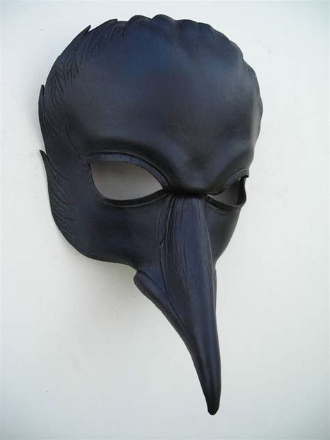 Raven Maskoriginal Handmade Leather Mask Halloween Masquerade Mardi