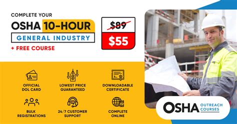 Osha 10 Hour General Industry Training Only 42 With Dol