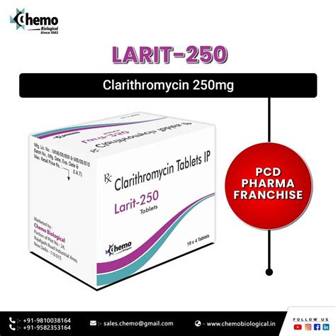 Clarithromycin 250mg Tablets At Rs 1070 Box Pharmaceutical Capsules