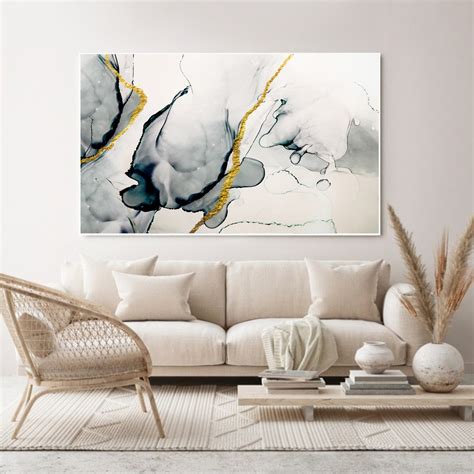 Quadro Decorativo Abstrato Gold Lindo Moderno Premium Elo