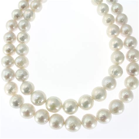 12mm Round Freshwater Pearl Necklace Etsy