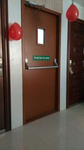 Fireproof Mild Steel Emergency Exit Door Powder Coated At 27000