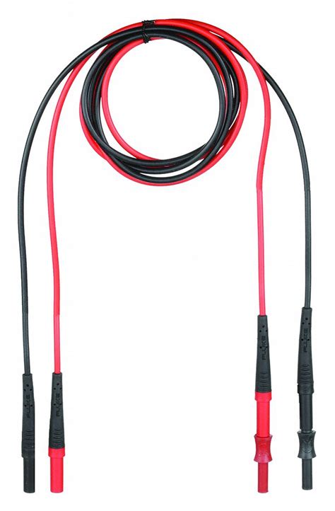 FLUKE CAT III 1000V CAT IV 600V Straight Shrouded Plug Test Leads