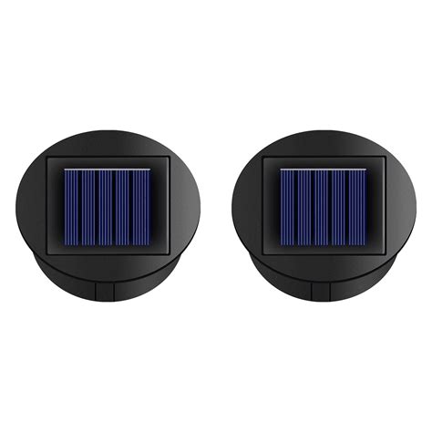 2x Smart Garden Solar Powered Replacement Round Led Light Box Solar Battery Box Solar Cells Li