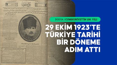 Cumhuriyetin Ilanı 100 Yıl önce Ulusal Basında Coşkuyla Yankılandı