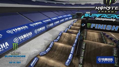 Yamaha Animated Track Map Denver 2024 SuperMotocross