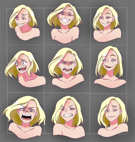 Drawing Expressions Chart Pin On Dise O De Personajes Bocarawasute