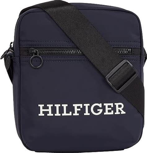 Tommy Hilfiger Men Shoulder Bag Reporter Small Multicolor Space Blue