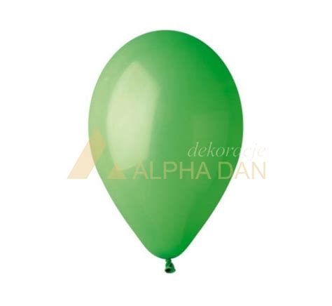 Balony Lateksowe Zielone Kpl Sztuk Pastel Zielony Alpha Dan