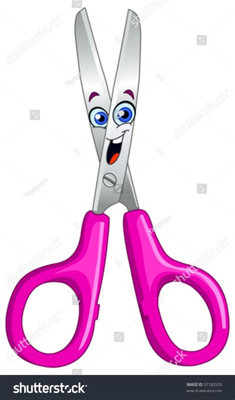 Cartoon Scissors Stock Vector 57182533 Shutterstock