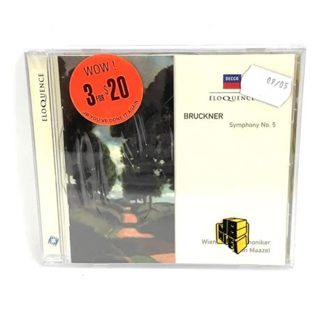 BRUCKNER SYMPHONY NO 5 Wiener Philharmoniker Lorin Maazel CD NEW