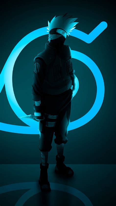 Download Super Cool Anime Phone Hatake Kakashi Wallpaper | Wallpapers.com