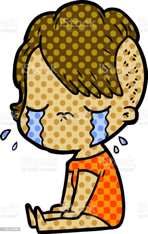 Cartoon Crying Girl Stock Illustration Download Image Now Adult Art Art Product Istock