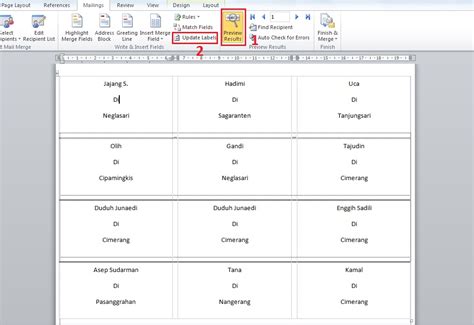 Cara Mudah Membuat Label Undangan Di Ms Word Rak Info Tutorial Dan