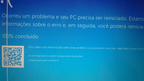 Como Resolver O Erro 0xc000021a No Windows 10 Microsoft Community