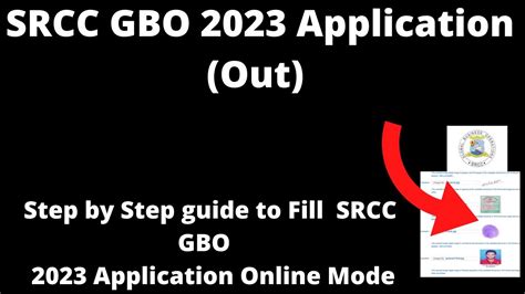 SRCC GBO 2023 Application Started How To Fill SRCC GBO Application