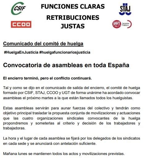 Staj Galicia Comunicado Del Comit De Huelga Traslado De Propuesta