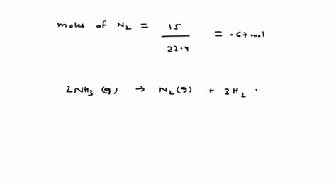 Solved Nitrogen Gas Reacts With Hydrogen Gas To Produce Gaseous Ammonia