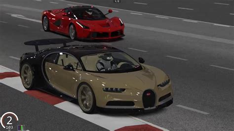 Gp De Singapur Marina Bay Ferrari La Ferrari Vs Bugatti Chiron Vs