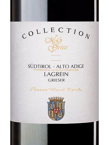 2020 Cantina Gries Collection KG Gries Baron Carl Eyrl Lagrein Grieser