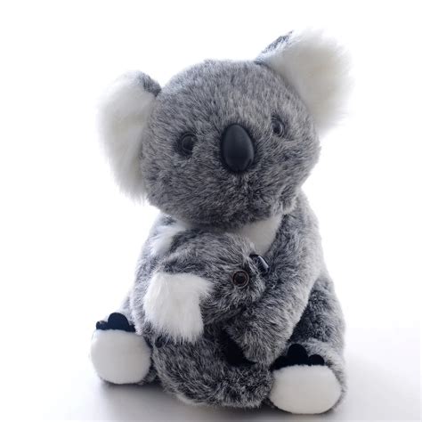 Plush Koala Hold Baby Toys Stuffed Simulation Animal Koala Dolls Gifts ...