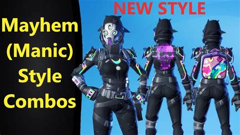 (Manic Style) Mayhem Skin Combos in Fortnite - YouTube