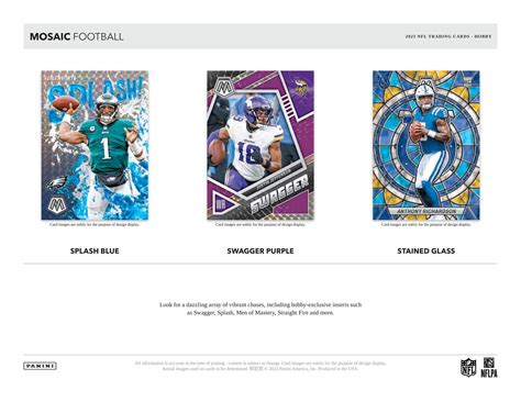 2023 Panini Mosaic Football Hobby Box Da Card World