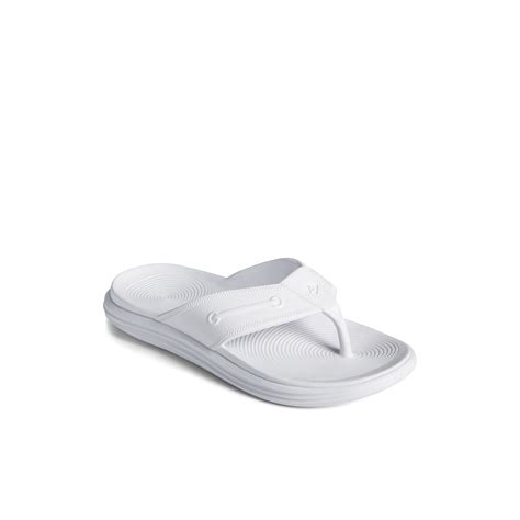 Windward Float Flip Flop White Women S Sandals Sperry Canada