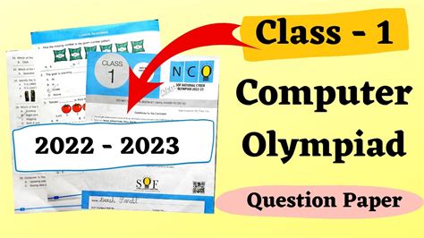 National Cyber Olympiad Exam Nco Question Paper For Class 1 Computer