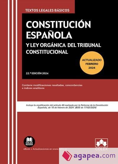 Constitucion EspaÑola Y Ley Organica Del Tribunal Constitucional