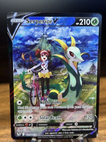 Serperior V Tg Tg Ultra Rare Silver Tempest Pokemon Tcg Nm Ebay