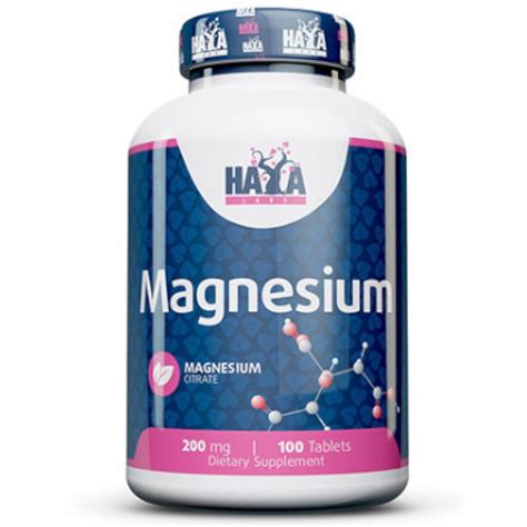 Магнезиев Цитрат, Magnesium Citrate 200 мг х 100 таблетки Хая Лабс ...