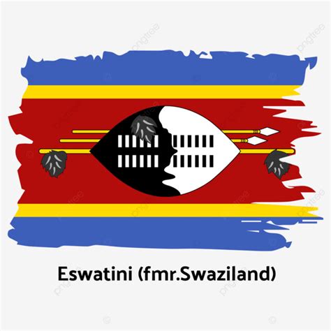 Brush Effect Of Eswatini Flag Vector Eswatini Flag Effect PNG And