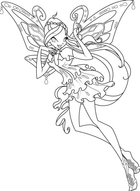 Winx Club Roxy Harmonix Coloring Pages Coloring Pages