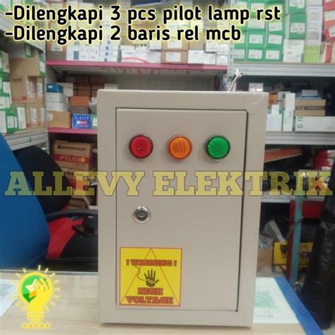 Jual Mcb Box Panel Indoor X Dilengkapi Pilot Lamp Rst Rel Mcb