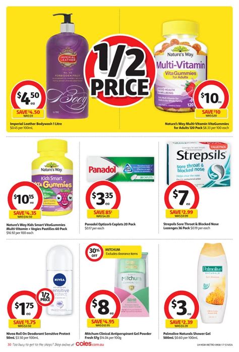 Coles Catalogue Half Price Deals Aug 2017 Catalogue AU