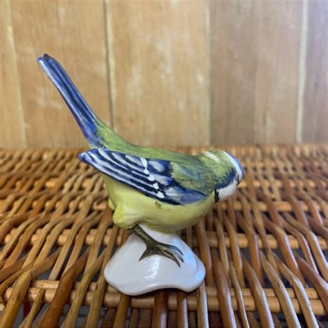 Goebel Other Vintage Goebel Blue Eurasian Titmouse Bird Figurine