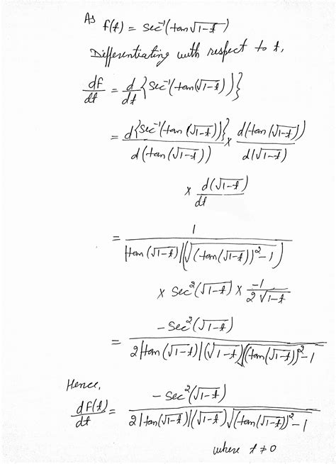 Solved TRIGONOMETRIC FUNCTIONS Differentiate The Following And