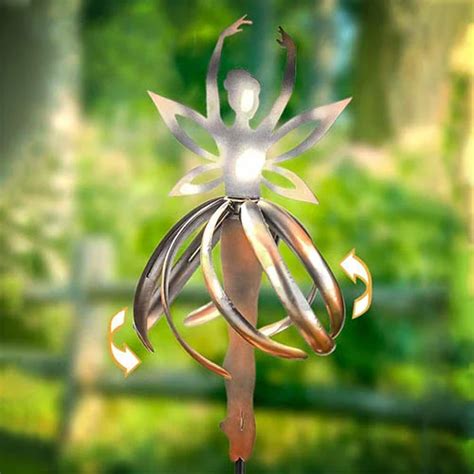 Metal Fairy Ballerina Wind Spinner