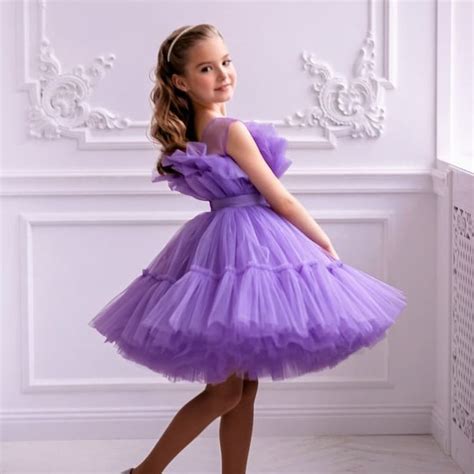 Purple Tutu Dress Baby Dress Toddler Dress Girl Dress Birthday