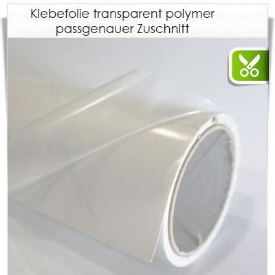 Zuschnitt Aus Transparenter Polymerer Gl Nzender Oder Matter Pvc Klebefolie