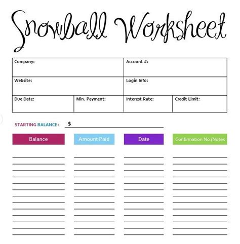 Dave Ramsey Debt Snowball Worksheet YouTube Document Excel - petermcfarland.us