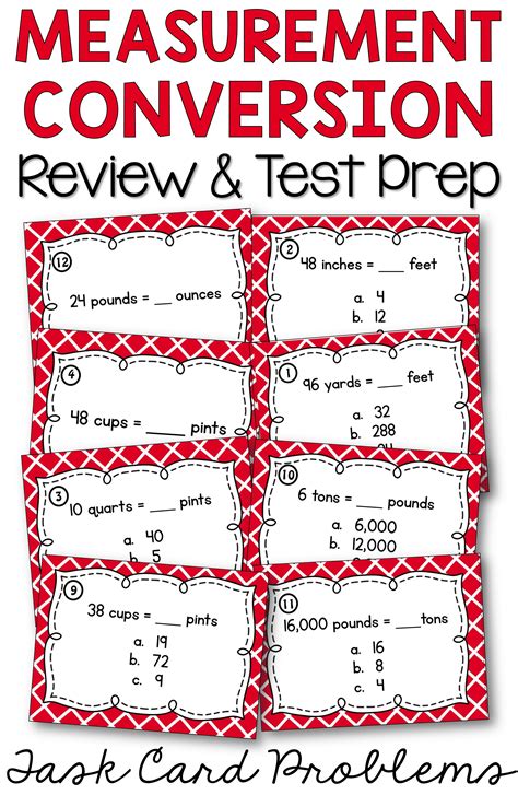 5th Grade Measurement Conversion Chart