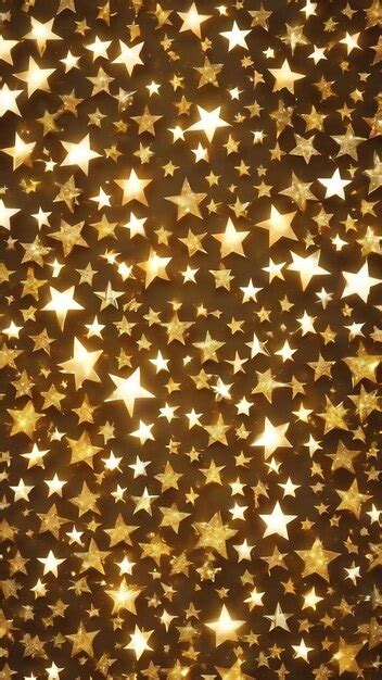 Premium Photo Shimmering Gold Stars Background