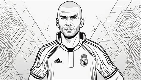 Zinedine Zidane Coloring Pages Free Printable Sheets